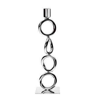 Flambeau 4 anneaux en métal argenté - VERTIGO - Christofle - Argent