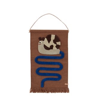 Tapis mural en laine  Mini - OYOY - Brun