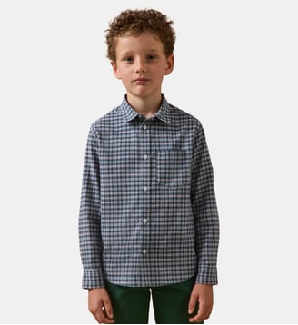 Chemise à carreaux - Cyrillus - Carreaux bleu