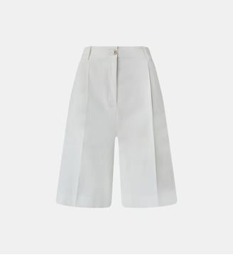 Bermuda à pli marqué - Pinko - Blanc et blanche neige