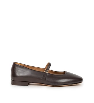 Ballerines Mikie Cuir d Agneau - Bobbies - Ristretto