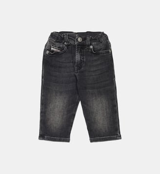 Jeans coupe regular noir - Diesel Kids - Denim noir