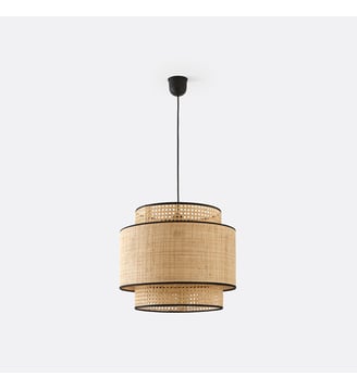 Suspension / Abat-jour double Ø40 cm - La Redoute Interieurs - Naturel