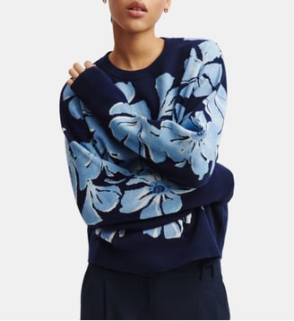 Pull jacquard double face - Bompard - Marine