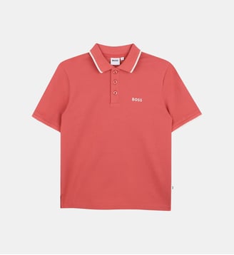Polo manches courtes - BOSS Kidswear - Roseviolacee