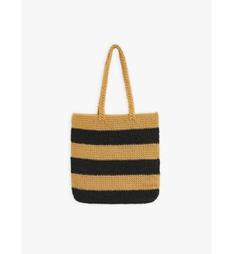 sac Annalise en nylon recyclé noir et beige - Agnès b. - Noir