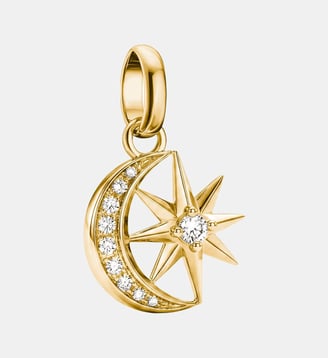 Charm lune et étoile avec zirconia blanc - Thomas Sabo - Or