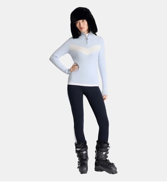 Pull andromede col montant coupe ajustée - Fusalp - Light nuage et neige