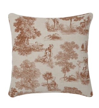 Housse de coussin lin & coton - Garnier Thiebaut - Brique