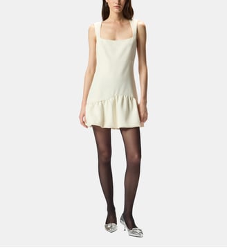 Robe courte évasée sans manches - Pinko - Blanc glace vanille