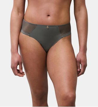 Culotte avec bijou - Chantelle - Vert argile