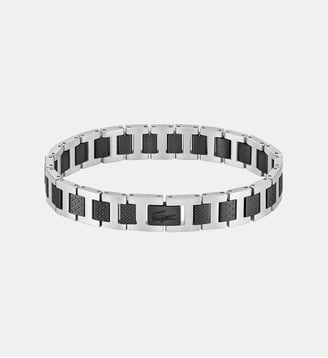 Bracelet Metropole Argenté 2040418-PAR - Lacoste - Argent et noir