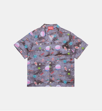 Chemise à manches courtes avec logo - Diesel Kids - Multicolore