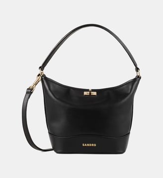 Sac seau Tangoso en cuir - Sandro - Noir