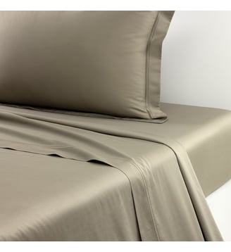 Drap plat en satin Yves Delorme