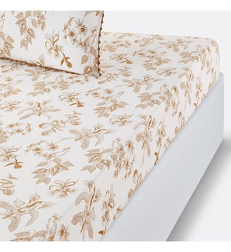 Drap-housse coton lavé bonnet 30 cm La Redoute Interieurs