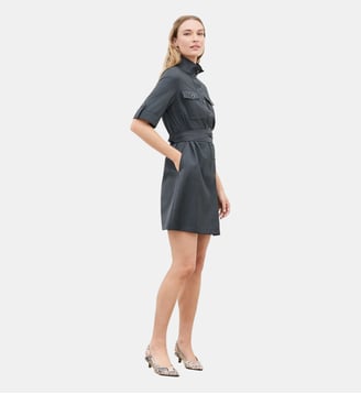 Robe renelia - Motif uni - Laine rws - Caroll - Gris