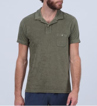 Polo en coton poche - Gili's - Kaki