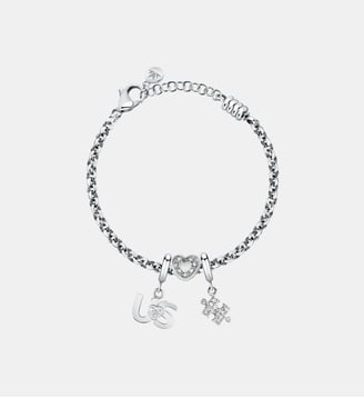 Bracelet en acier,cristaux, DROPS - Morellato - Argent