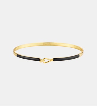 Bracelet fermoir en goutte - Bangle Up - Noir
