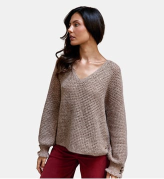 pull uni MANDINE - La Petite Etoile - Beige