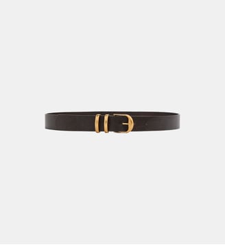 Ceinture Cuir 30mm Dorée - Vanessa Bruno - Chocolat