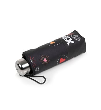 Parapluie xtra solide antiretournement, compact et léger 17,5cm, déperlant - Isotoner - Coeur rouge
