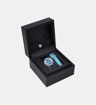 Montre mécanique Rallye Bleu, Argenté 670076 - Lip - Argenté