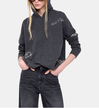 Pull Markyz 100% Cachemire - Zadig&Voltaire - Gris charcoal