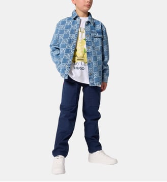 Tee-shirt manches courtes - Hugo Kids - Blanc
