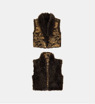 VESTE SANS MANCHES imprimé jacquard VEENA - La Petite Etoile - Multicolore