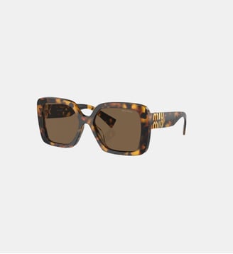 Lunettes de soleil Irrégulier MU 10YS - Miu Miu - Havana miel