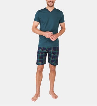 Pyjashort en jersey de coton léger - Noah - Arthur - Bleu