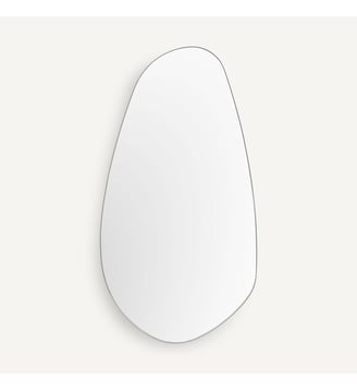 Miroir organique en nickel satiné H140 cm AM.PM