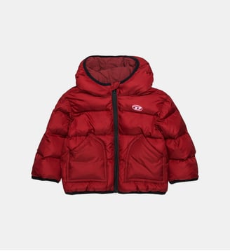 Veste matelassée avec logo - Diesel Kids - Bordeaux