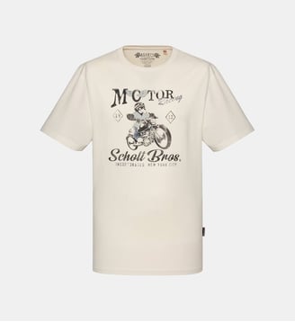 T-shirt biker cartoon Schott