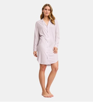 Chemise de nuit manches longues – Longueur 100 cm Striped Dreams Calida