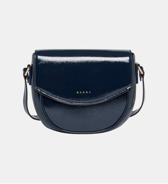 Sac bandoulière avec logo - Marni - Bleu marine