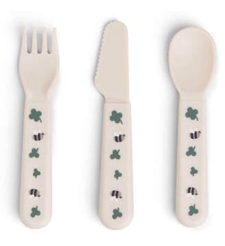 Set de 3 couverts Foodie Tiny farm - Done by Deer - Beige