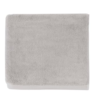 Drap de bain uni en coton peigné biologique, 650gr/m², ESSENTIEL - Alexandre Turpault - Gris clair