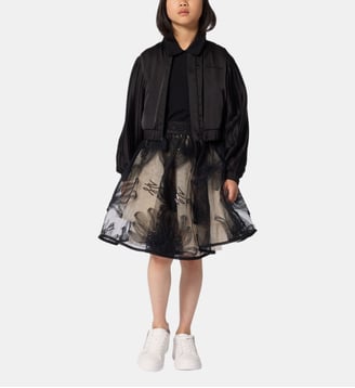 Robe plissée manches Karl Lagerfeld Kids
