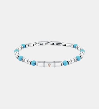 Bracelet en acier,cristaux, ICONIC - Maserati - Bleu ciel