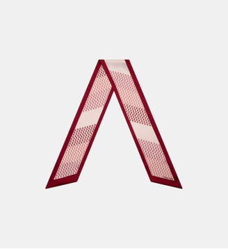 Norris - Foulard En Satin De Coton Rouge - Parallèle - Rouge