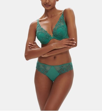 Soutien-gorge push-up décolleté plongeant - Vert Garden - Simone Pérèle - Vert