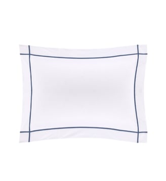 Taie d'oreiller en percale de coton Yves Delorme