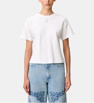 Tshirt coton broderie - Claudie Pierlot - Écru