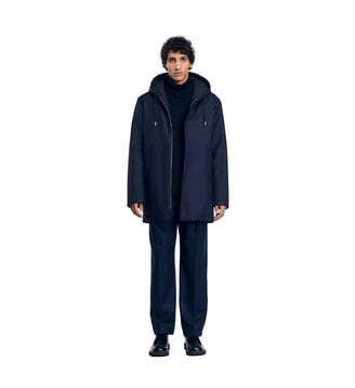 Parka ouatinée à capuche - Sandro - Marine