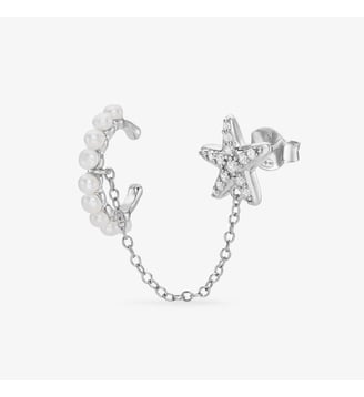 Puce Aquarine - Nebuleuse Bijoux - Argent