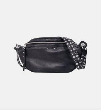 Sac banane 1440 cuir - Ikks - Noir