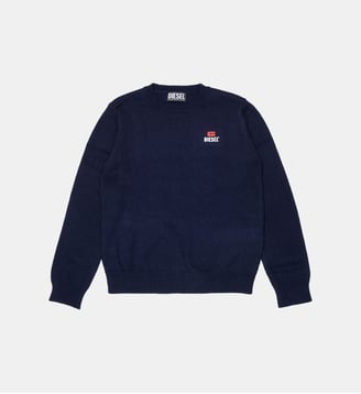 Pull ras du cou avec logo - Diesel Kids - Bleu